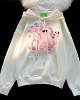 Lovely embroidery hoodie double couple clothes for women