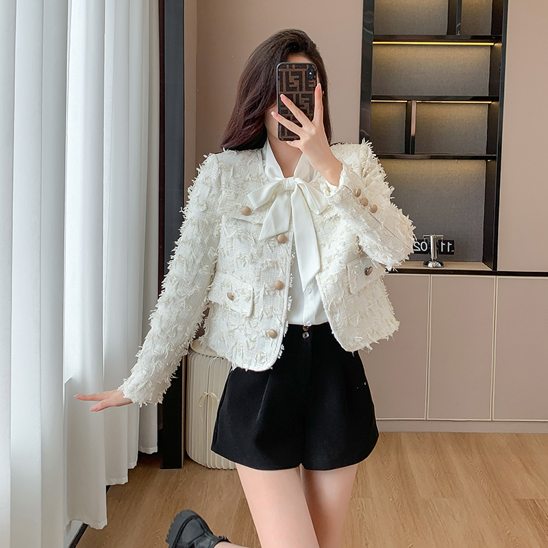 Long sleeve autumn and winter coat short France style tops