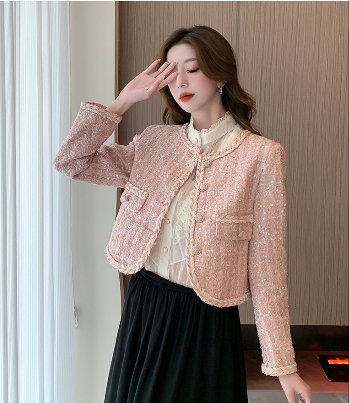 Ladies France style tops short woolen coat