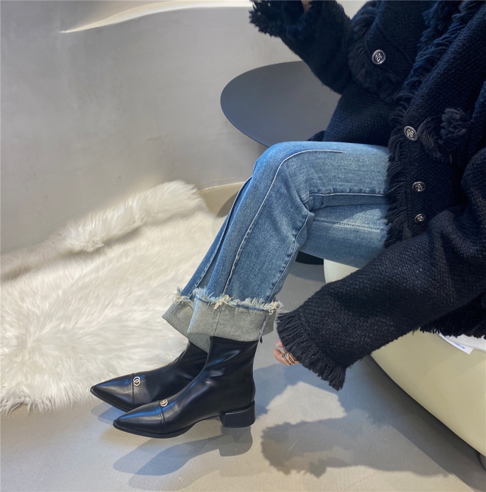 Korean style pointed Casual sexy boots