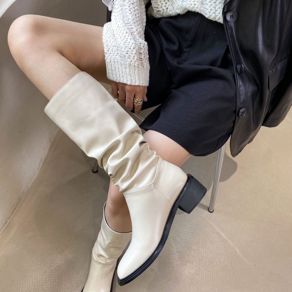 Fashion Korean style boots fold women's boots for women