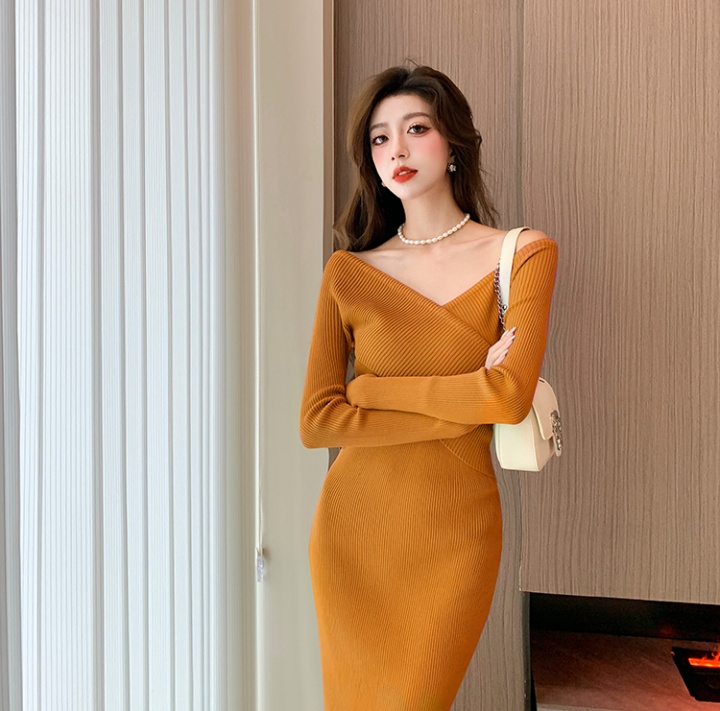 Package hip little sexy knitted strapless dress