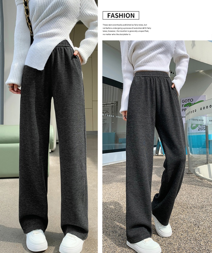 Knitted lazy casual pants mopping pants for women