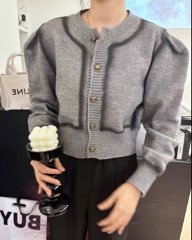 Long sleeve knitted sweater single-breasted autumn cardigan