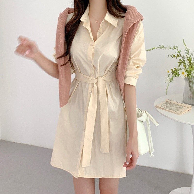 Frenum all-match dress bottoming shirt for women