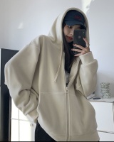 Thick lazy zip cardigan autumn loose hoodie for women