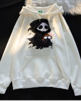 Double milk silk hat embroidery hoodie for women