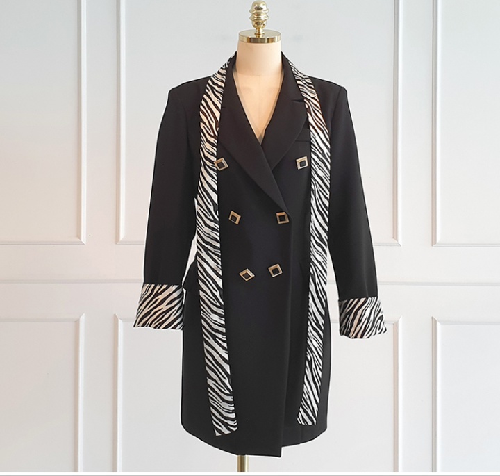 Double-breasted business suit autumn coat for women