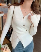 V-neck sweater autumn and winter tops for women