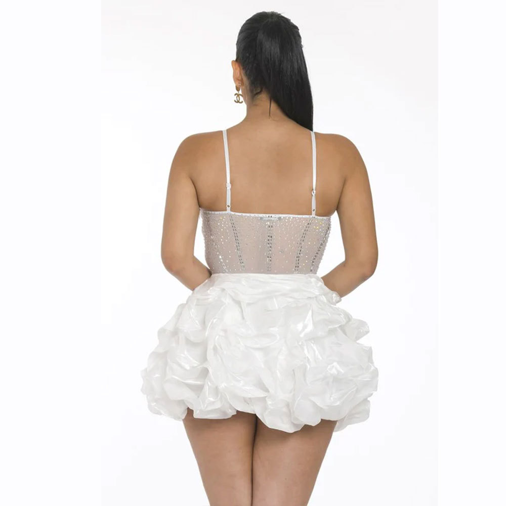 Sexy cake sling dress elasticity rhinestone Sexy underwear