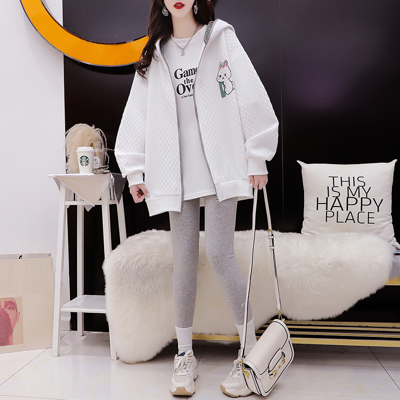 Complex cartoon supersoft printing hoodie for women