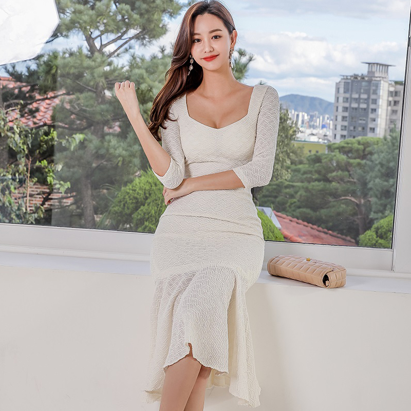 Korean style dress package hip doll shirt for women