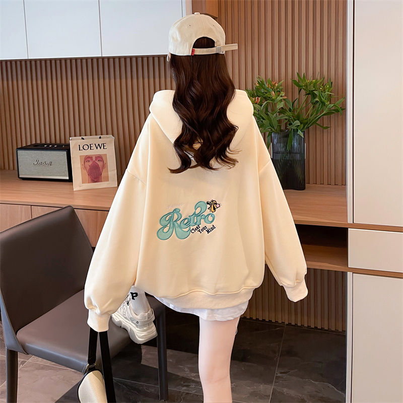 Complex milk silk all-match coat for women