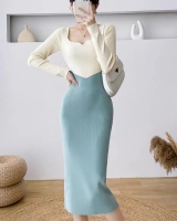 Bottoming dress knitted sweater dress for women