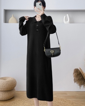 Knitted Casual long dress autumn and winter dress for women