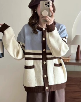 Knitted Korean style cardigan Casual sweater for women