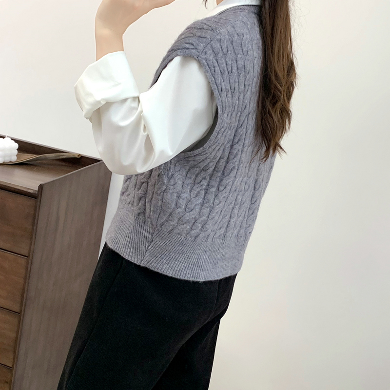 Twist cardigan autumn and winter tops for women