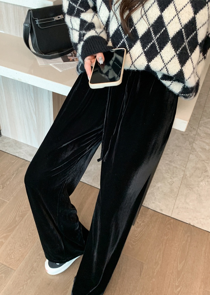 Straight pants loose wide leg pants for women