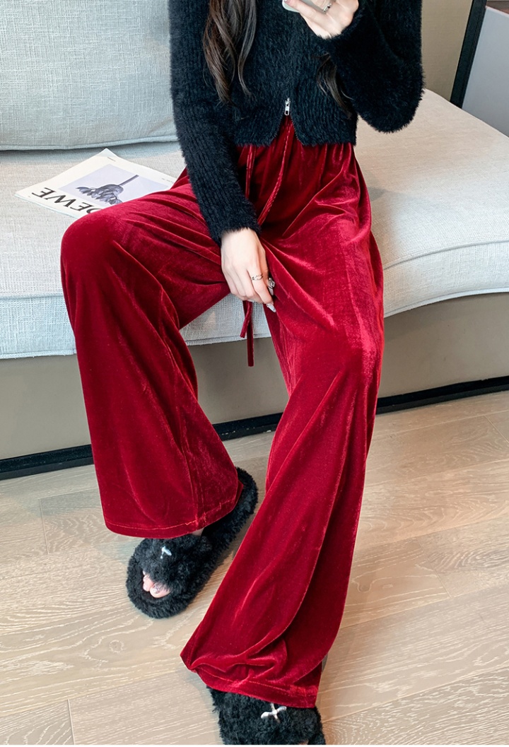 Straight pants loose wide leg pants for women