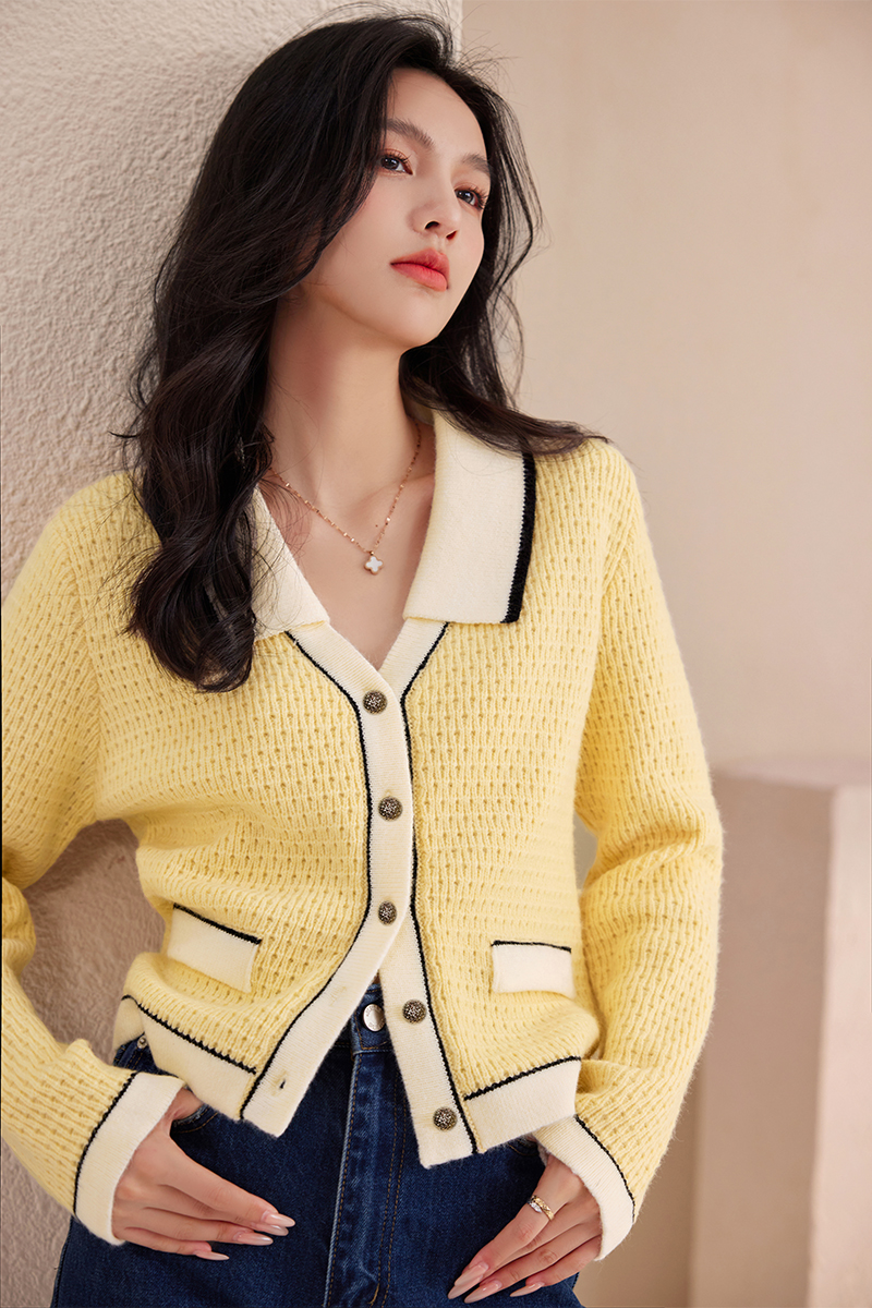 Fashion and elegant autumn and winter tops knitted sweater