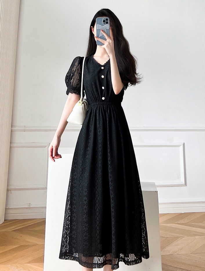 France style summer long dress lady dress for women