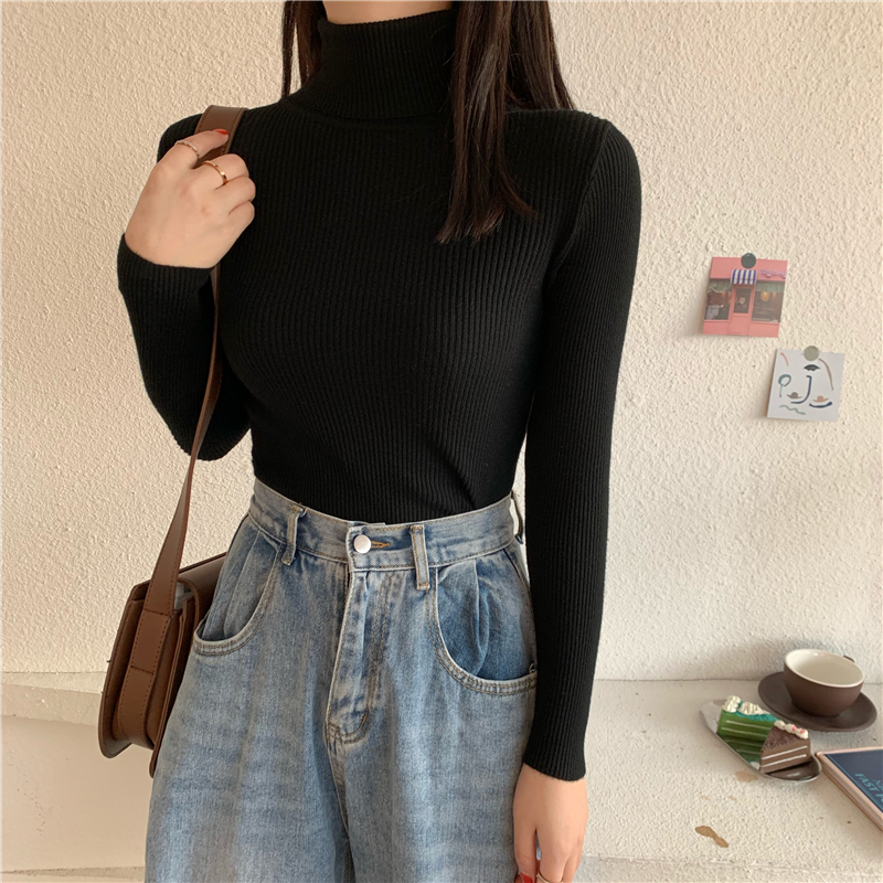 Long sleeve slim autumn and winter all-match sweater