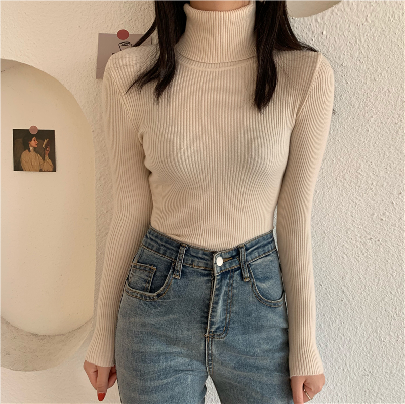 Long sleeve slim autumn and winter all-match sweater