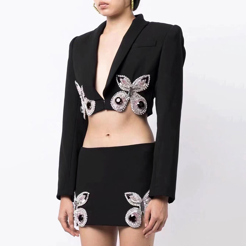 Light luxury skirt business suit 2pcs set