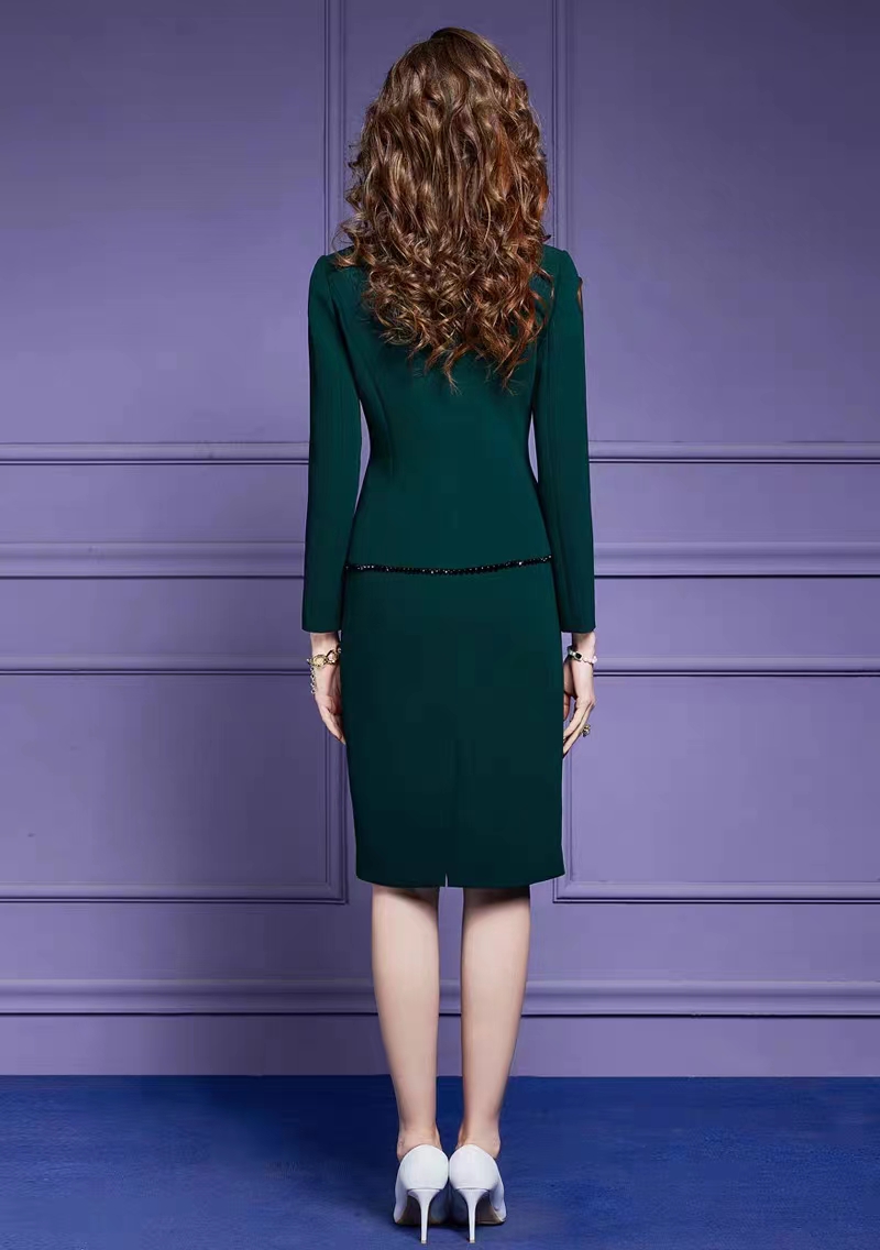 Profession business suit overalls skirt 2pcs set for women