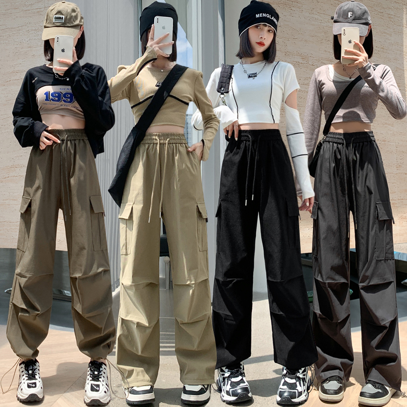 All-match loose wide leg pants American style casual pants