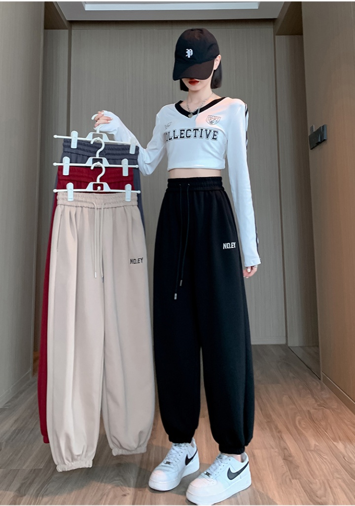 Plus velvet all-match Casual sweatpants for women