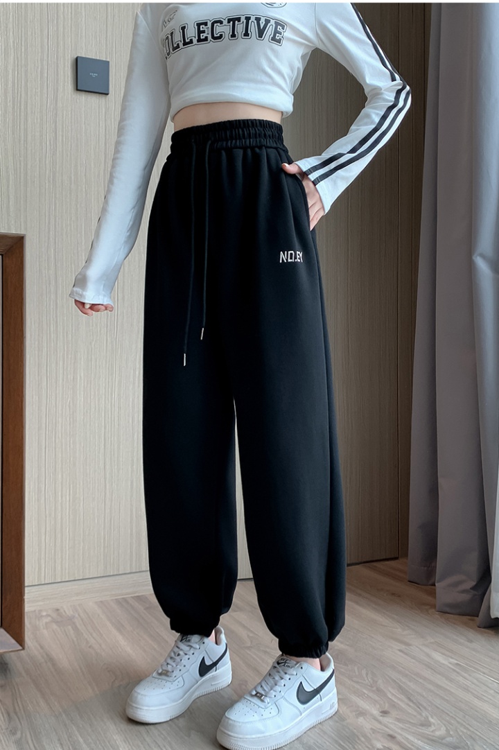 Plus velvet all-match Casual sweatpants for women