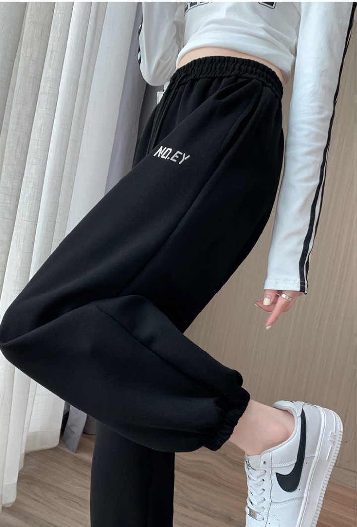 Plus velvet all-match Casual sweatpants for women