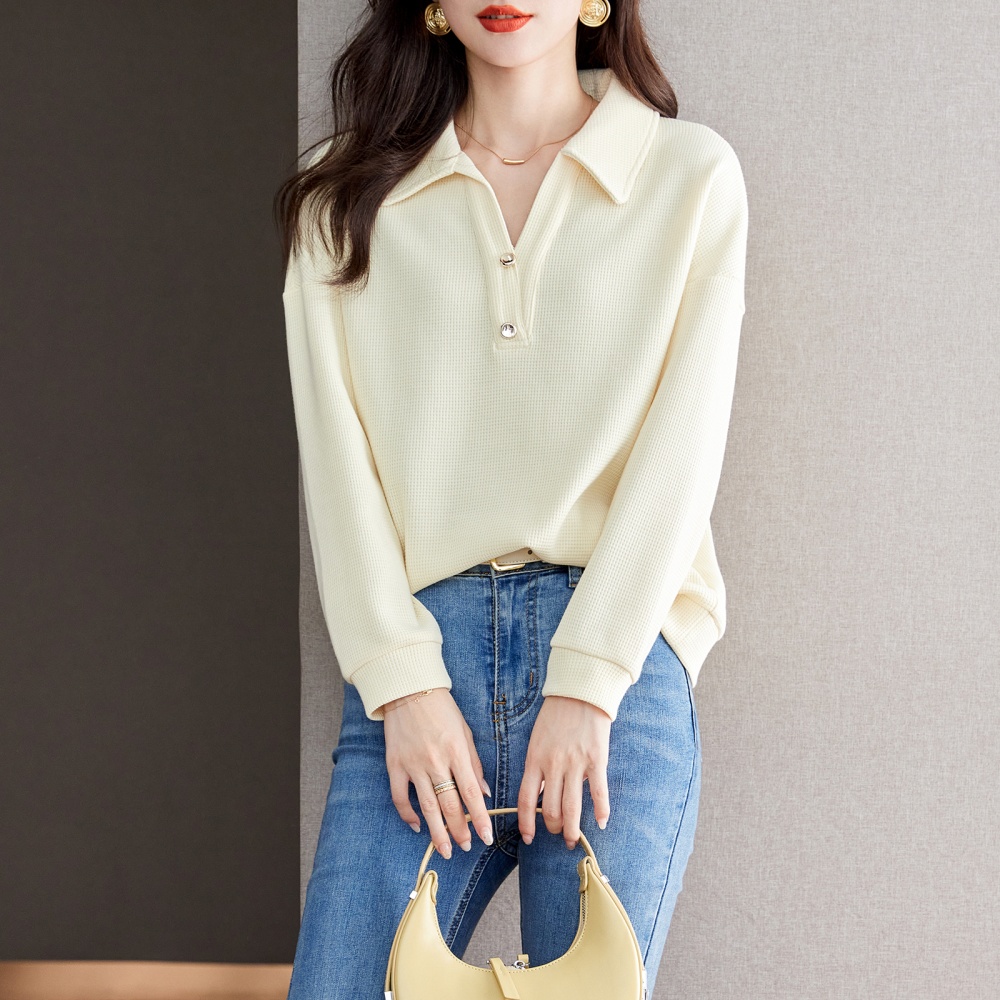 Pullover bottoming V-neck sweater fashion autumn tops