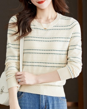 Jacquard sweater fashion bottoming shirt for women