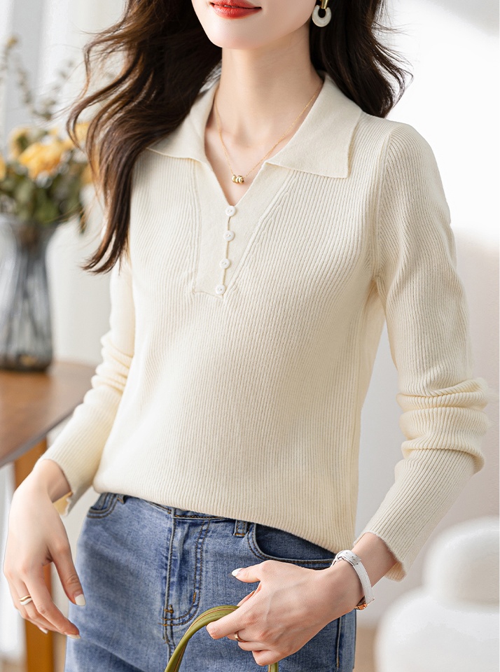 Commuting pullover sweater long sleeve bottoming shirt
