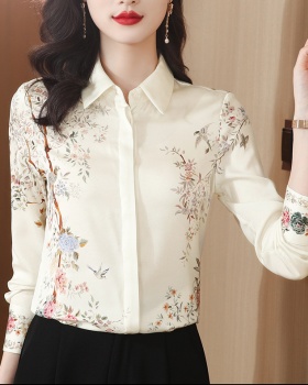 Loose fashion printing tops slim temperament shirt for women