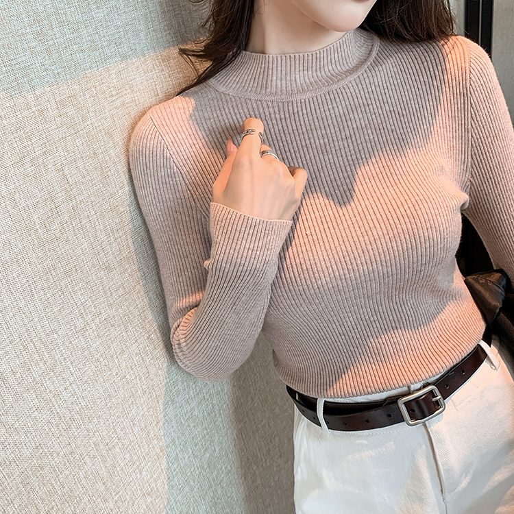 All-match sweater bottoming shirt for women