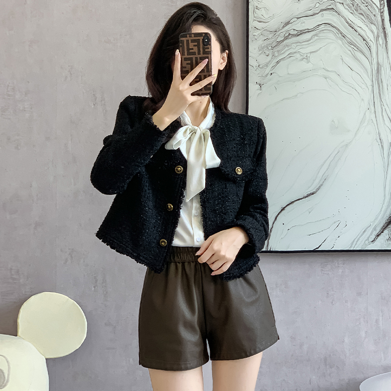 Colors clip cotton coat fashion and elegant tops for women