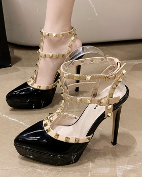 Fine-root shoes cingulate high-heeled shoes for women