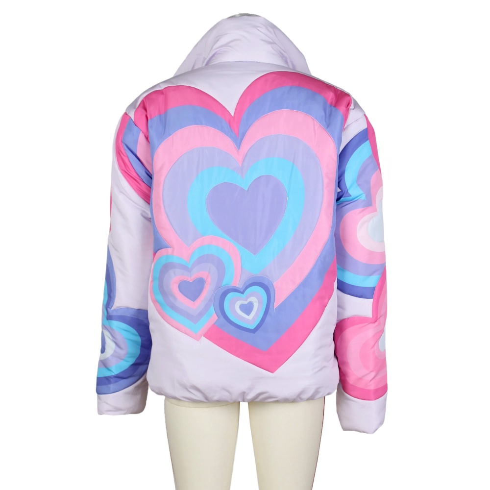 Heart peach heart cotton coat Casual jacket for men
