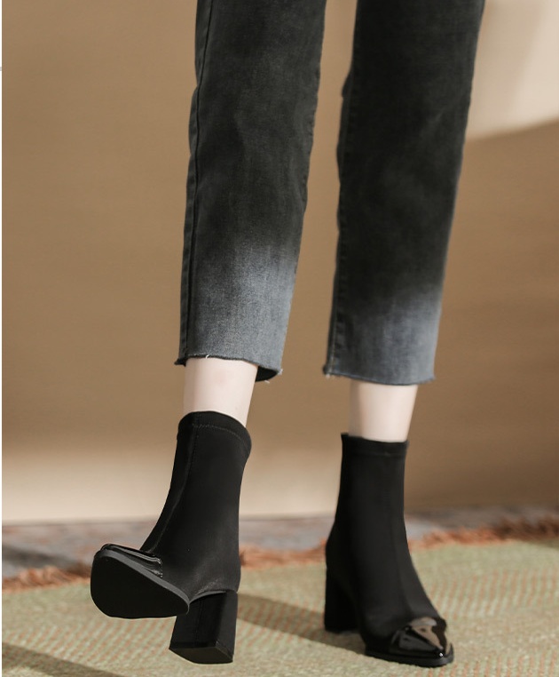Fashion boots mixed colors short boots for women