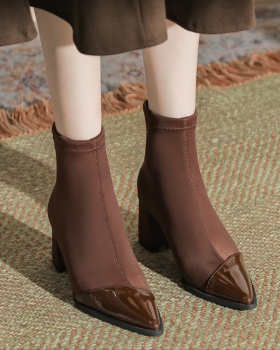 Fashion boots mixed colors short boots for women