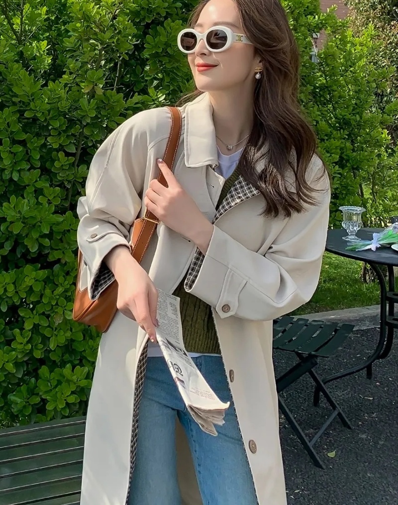 Fashionable overcoat spring and autumn coat for women