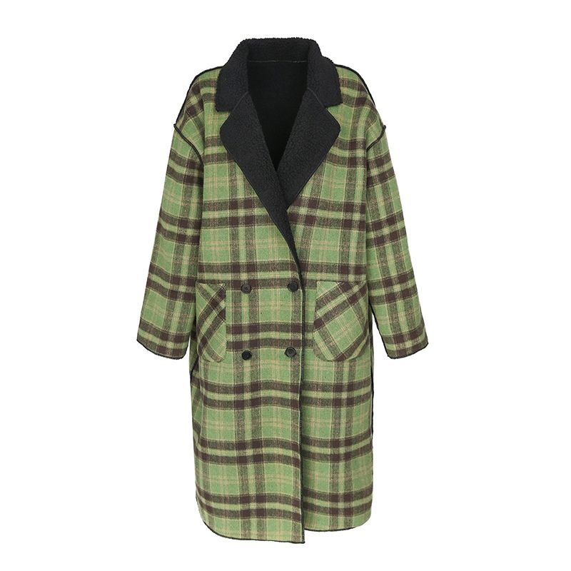 Thick niche overcoat retro autumn and winter coat
