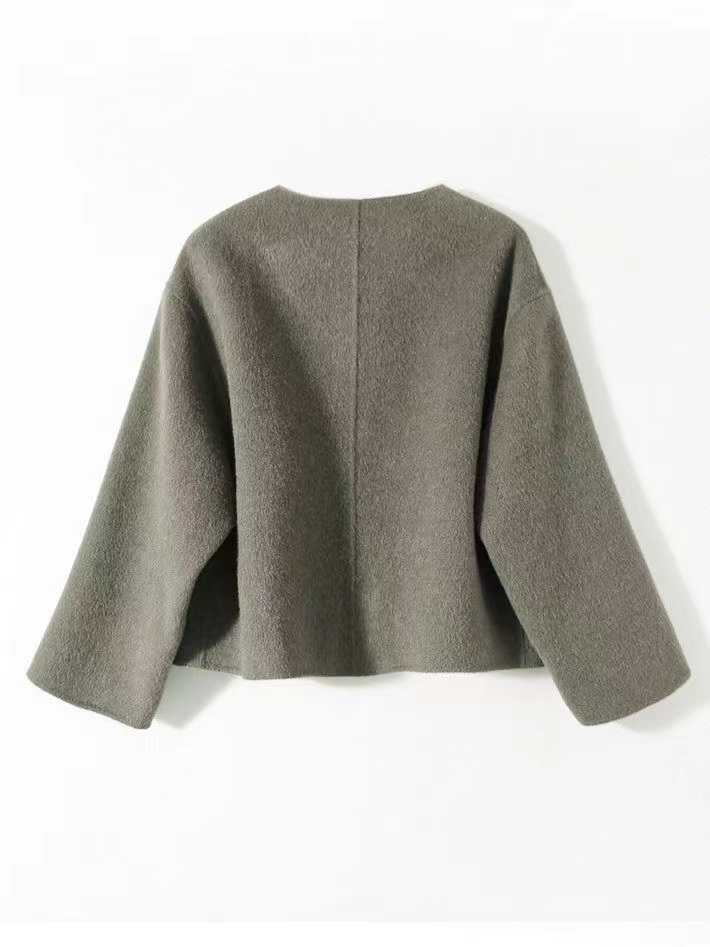 Temperament loose woolen coat elegant coat for women