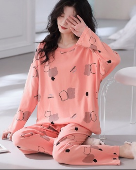 Spring and autumn long sleeve homewear pajamas a set