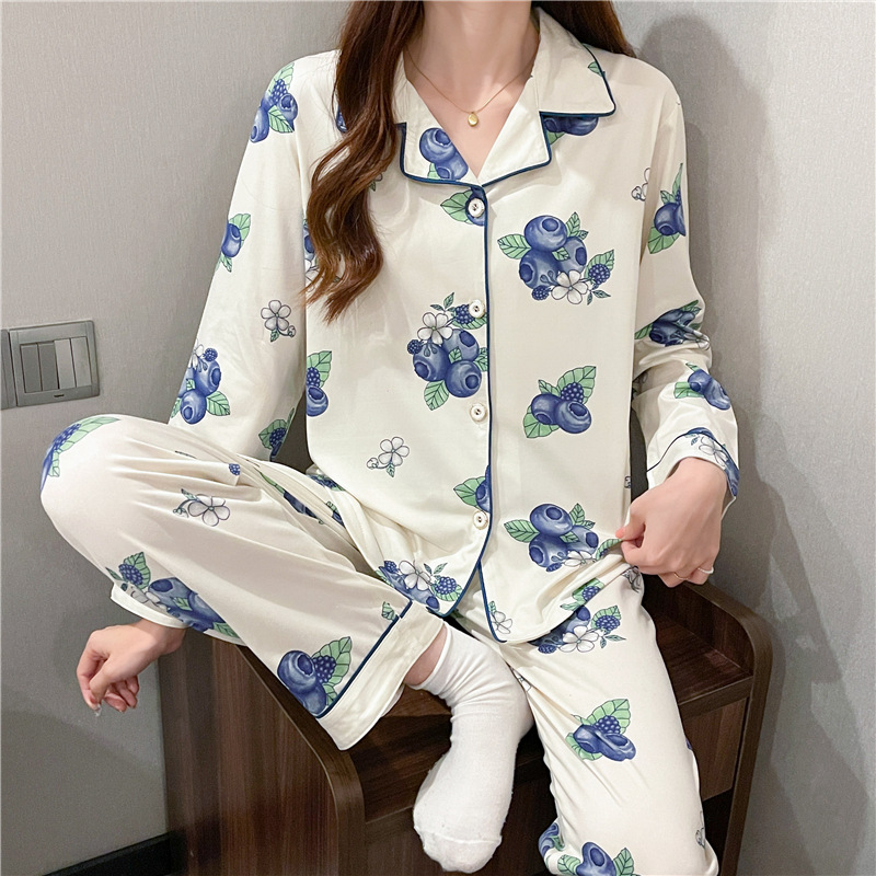 Sweet pajamas homewear cardigan a set for women