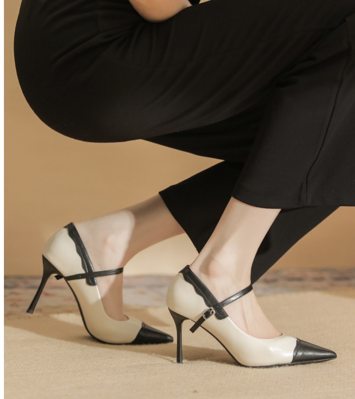 Autumn high-heeled shoes fine-root shoes for women