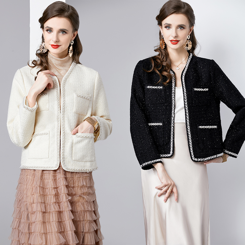 Fashion and elegant cashmere autumn and winter jacket